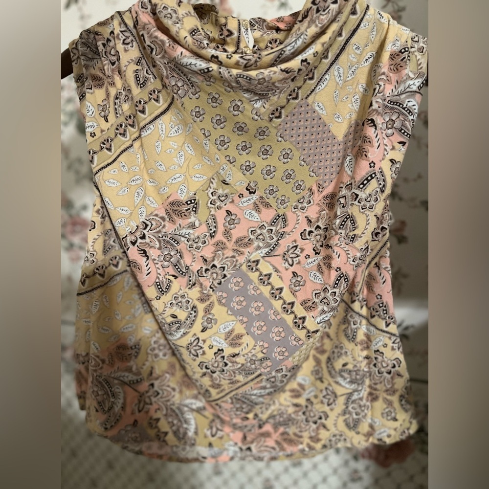 Fate blouse cowl layered blouse